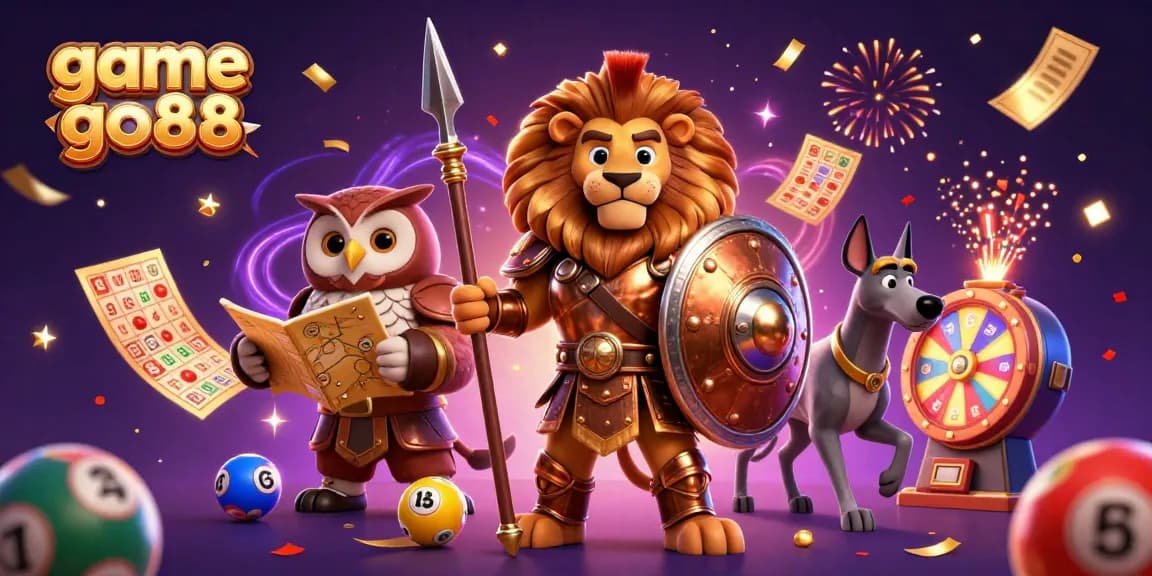 Engage in thrilling game go88 action with vibrant lottery elements and dynamic characters.