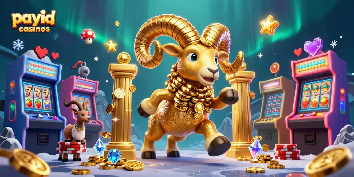 Experience thrilling action at payid casinos with a charging ram and vibrant gaming elements.