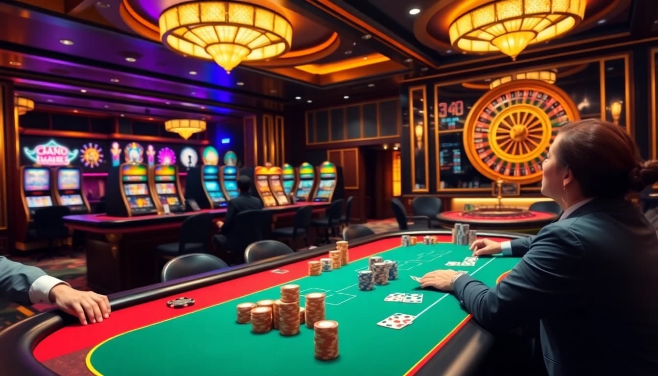 Experience the exhilarating atmosphere of nhà cái lucky88 with players engaging in high-stakes poker.