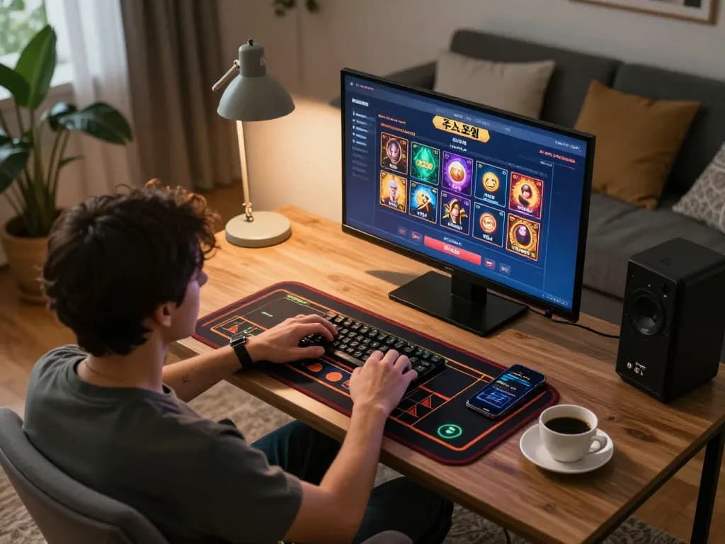 Engaging in strategic betting with an online 주소모음 from the comfort of home.