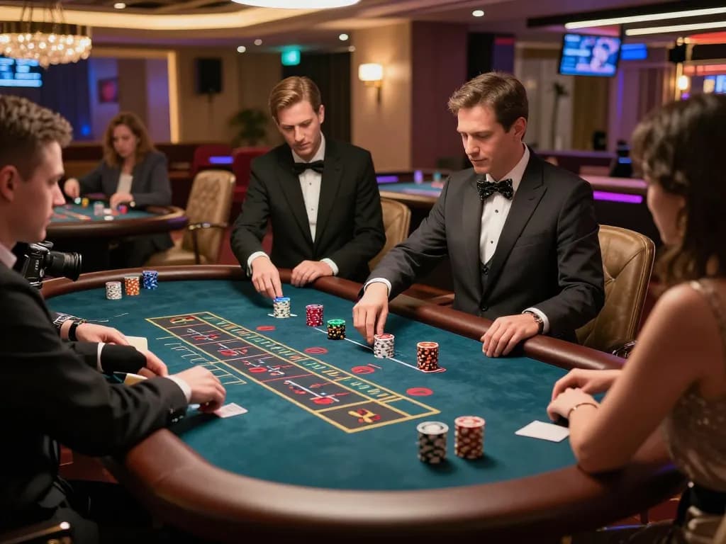 Experience strategic gameplay with mm88 at a stylish modern casino game.
