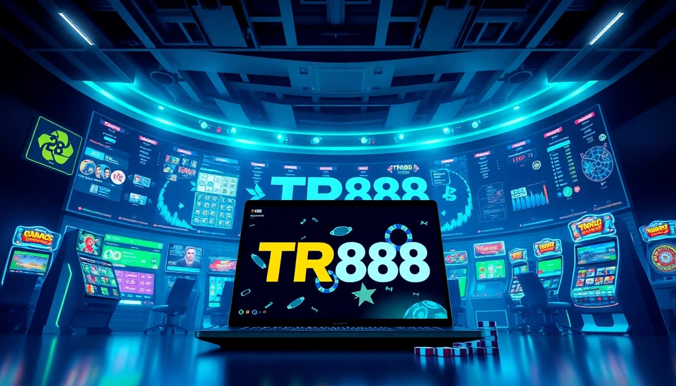 Engaging TR88 Trang chủ online gaming interface showcasing diverse betting options and high-tech features.