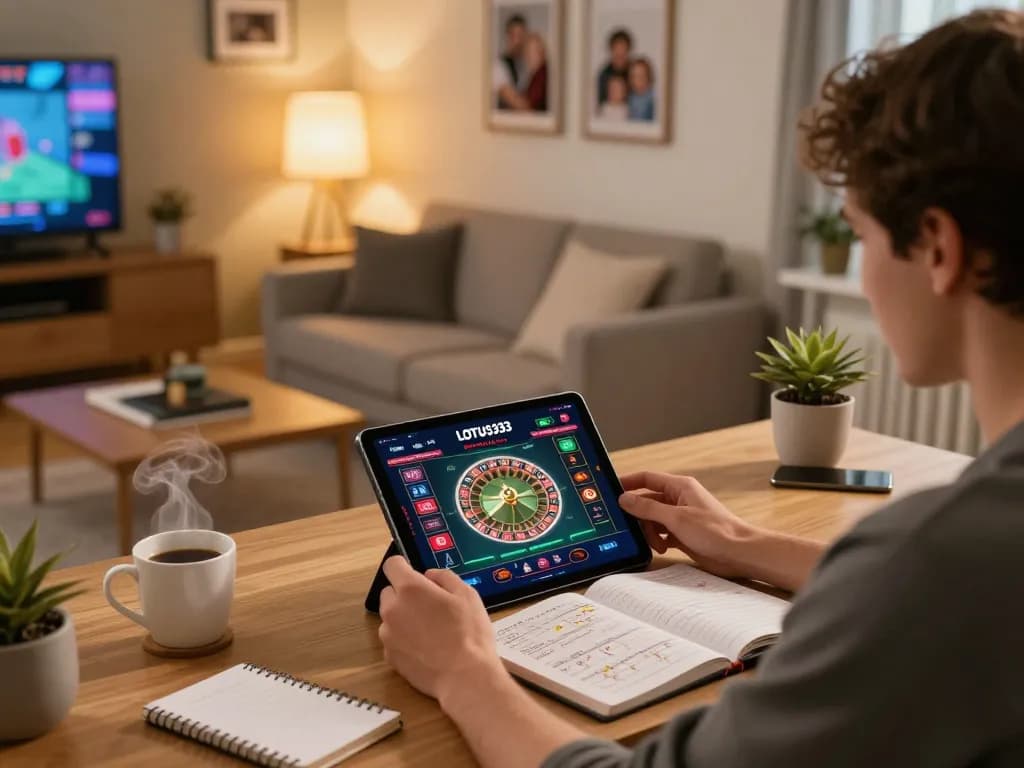 Engaging in gameplay on LOTUS333, showcasing an immersive online casino experience.