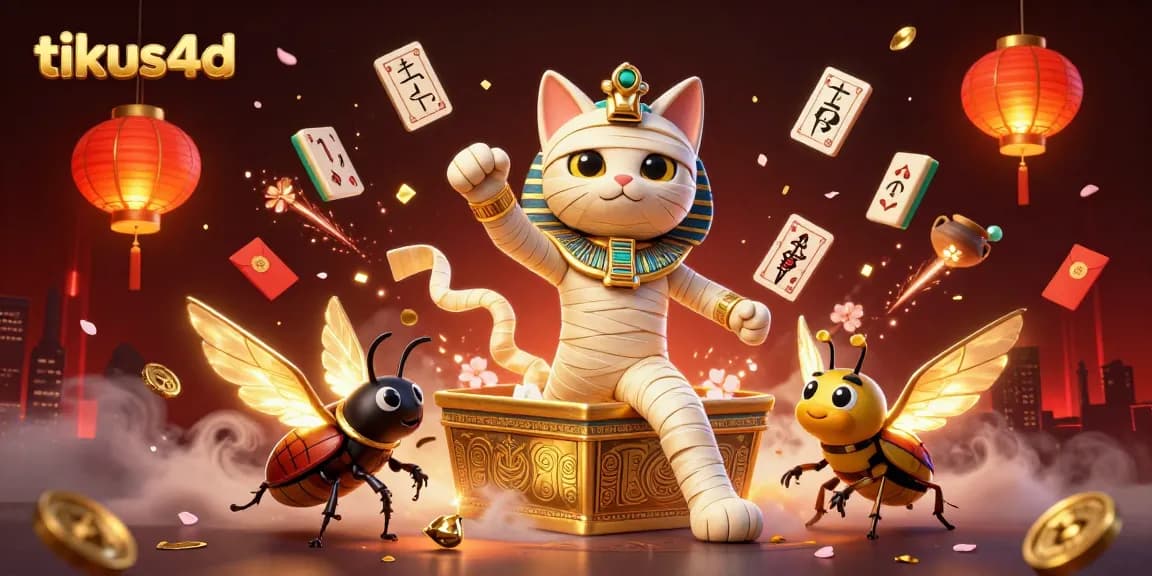 Tikus4D players enjoy an exciting 3D scene with glowing characters and casino-themed elements.