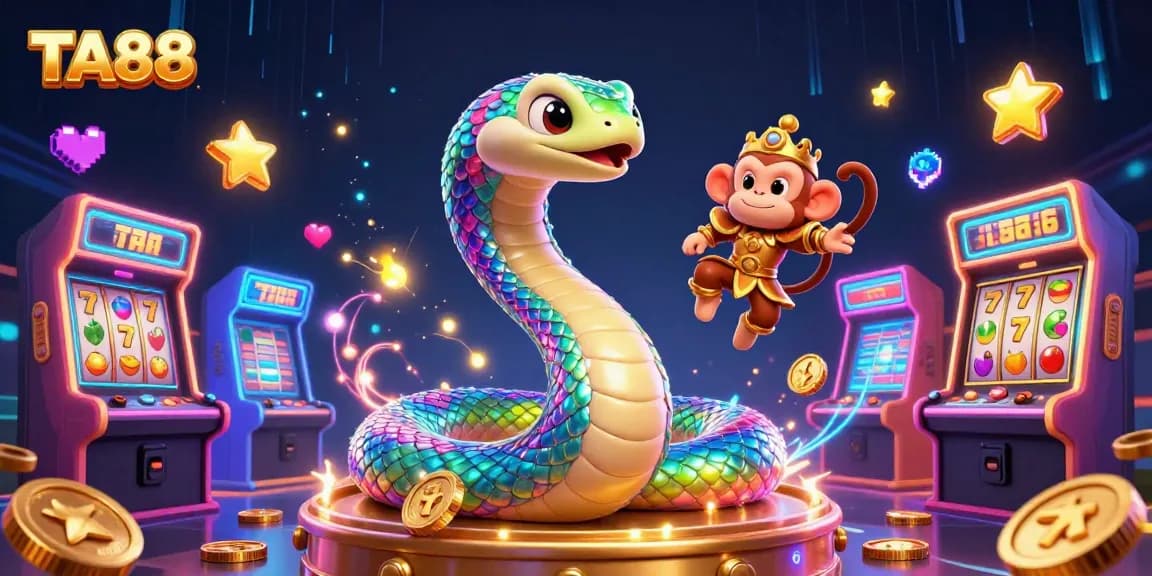 Join the excitement at TA88, where vibrant casino elements bring gaming to life in this dynamic 3D scene!