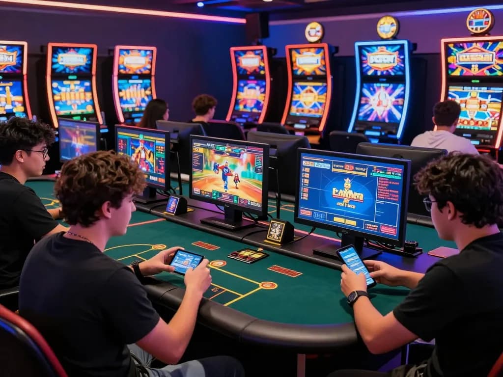 B52 Club online gaming experience with diverse players enjoying thrilling games and vibrant graphics.