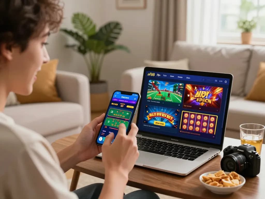 Engaging af88 Trang chủ mobile gaming experience with live dealer action and vibrant interface.