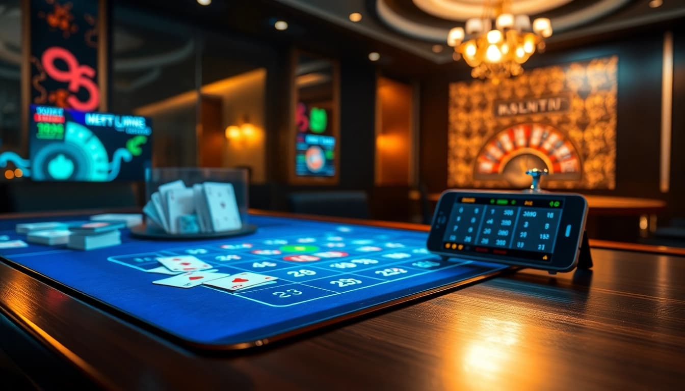 Exciting online gambling scene showcasing Lô đề trực tuyến with vibrant betting graphics.