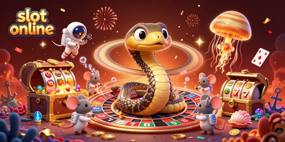 Enjoy thrilling action in slot online gaming as astronauts place bets on the roulette wheel of Saturn's rings.