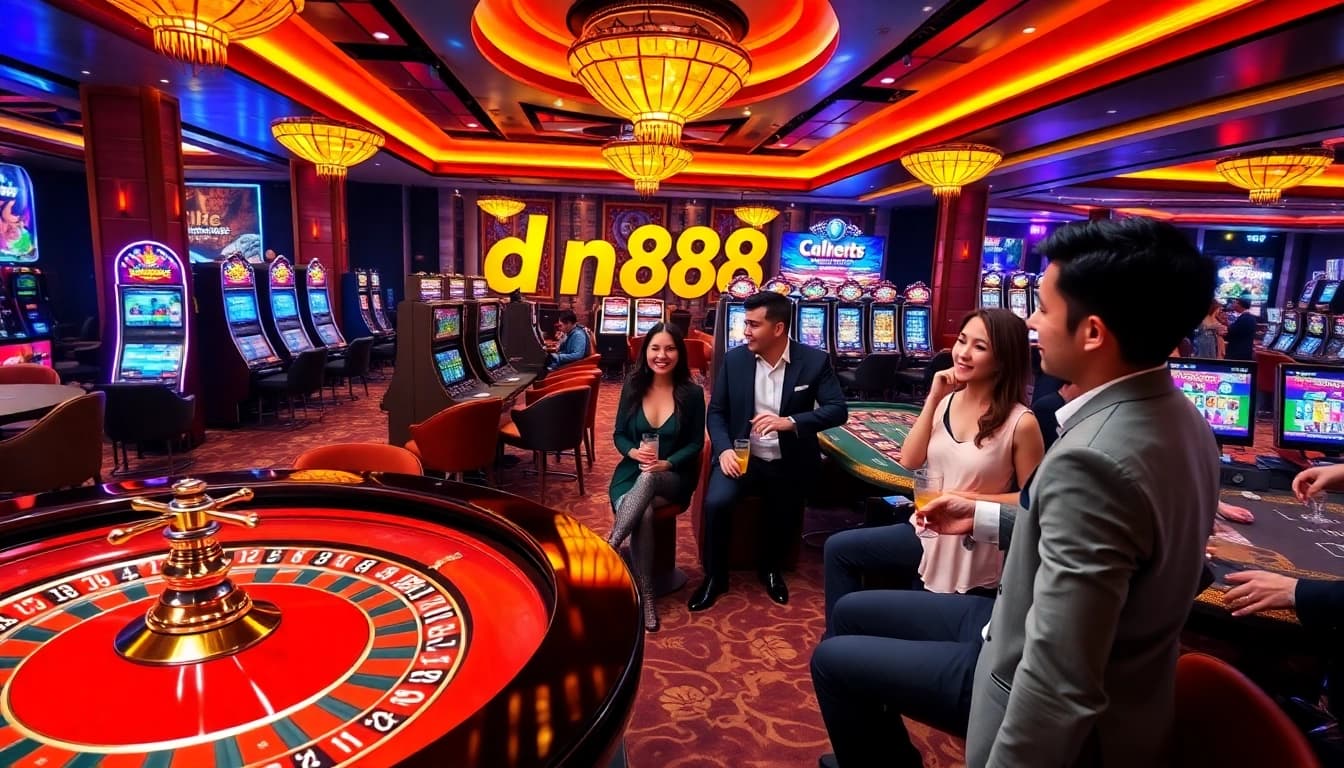 Experience an exciting night at dn88 casino with vibrant games and thrilling players.