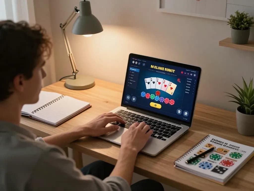Experience thrilling online casino gaming at https://rr88.navy/, where strategic poker gameplay unfolds on a laptop screen