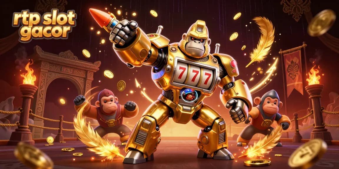 Experience rtp slot gacor excitement with vibrant golden gorilla mech and immersive gaming action!