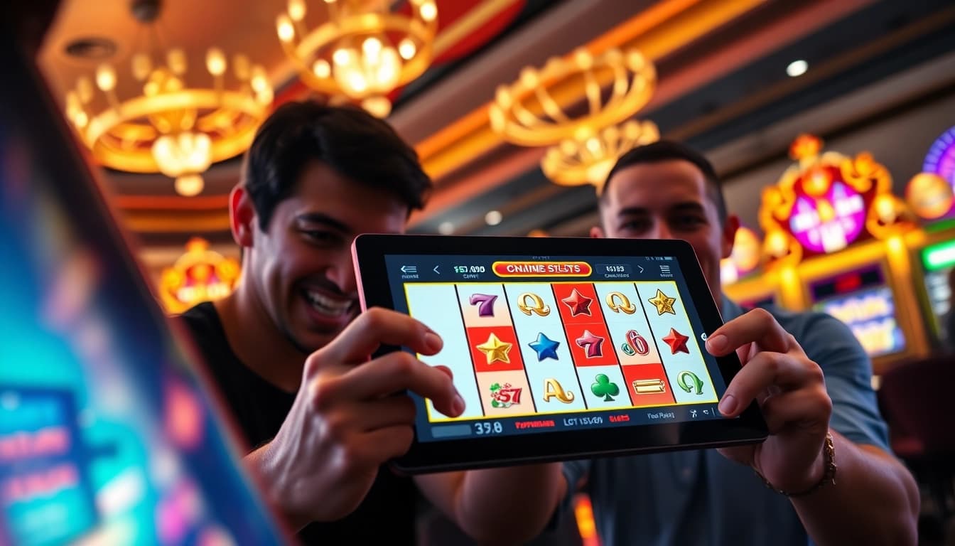 Enjoy thrilling online slots Malaysia with vibrant casino vibes and excited players.