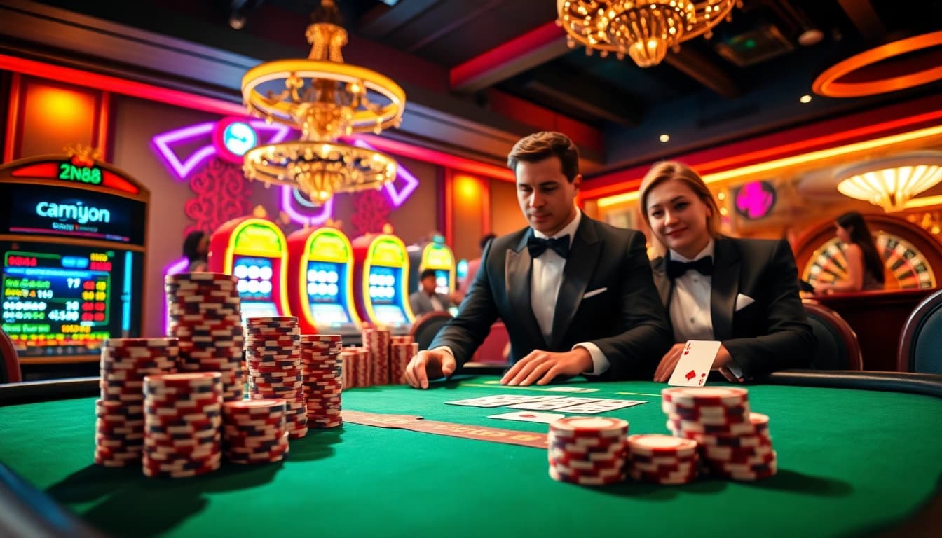 Players experience high-stakes excitement at DN88 link with vibrant casino action.