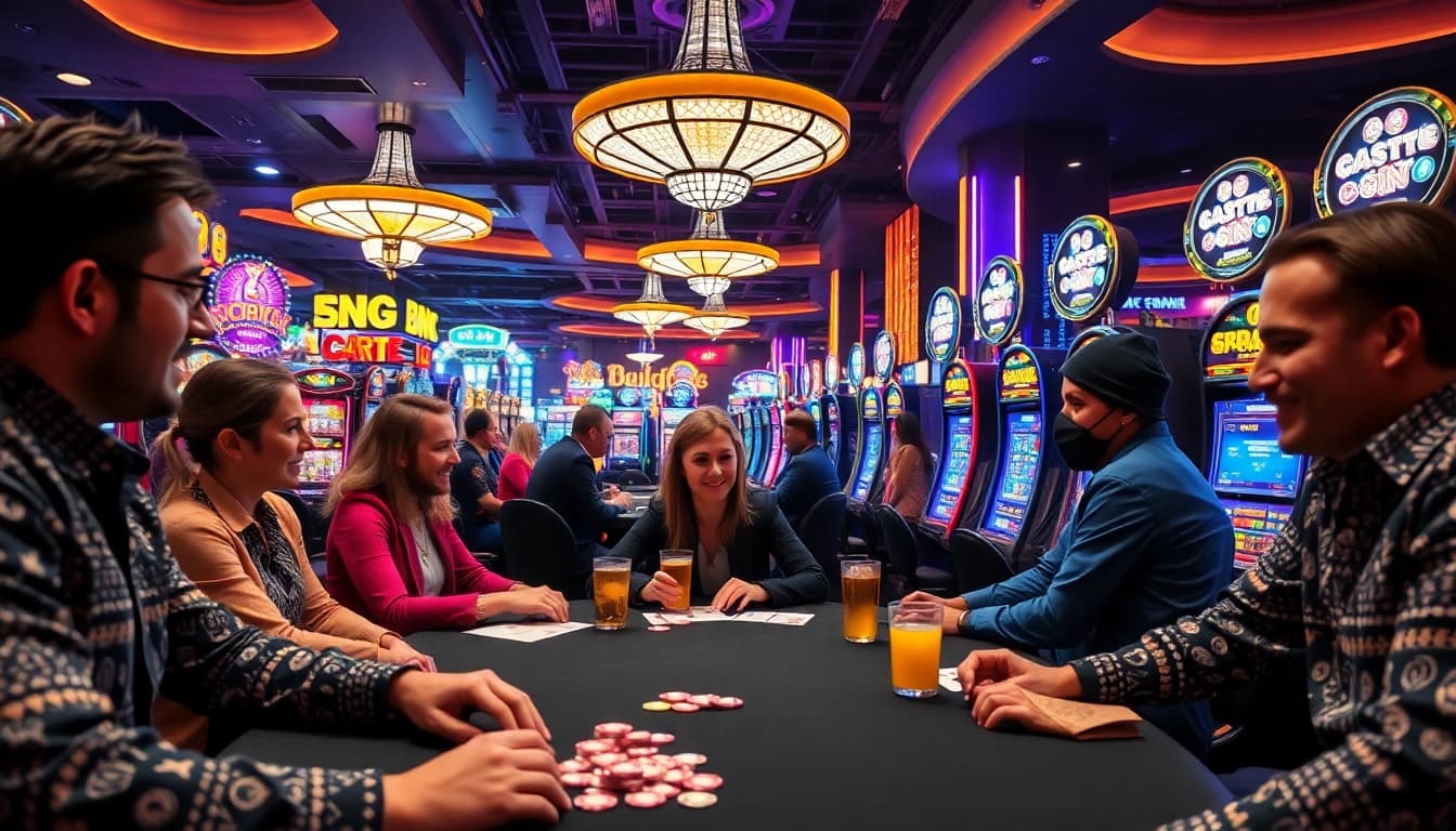 Experience the thrill of AT99娛樂 with players enjoying vibrant casino games.