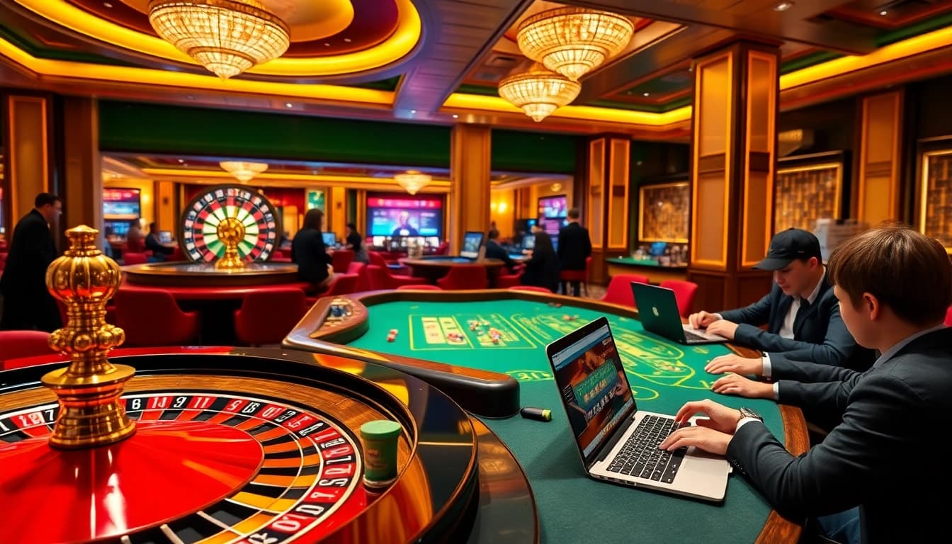 Engaging players enjoy thrilling games at https://pxjthailand.org/ in an upscale casino atmosphere.