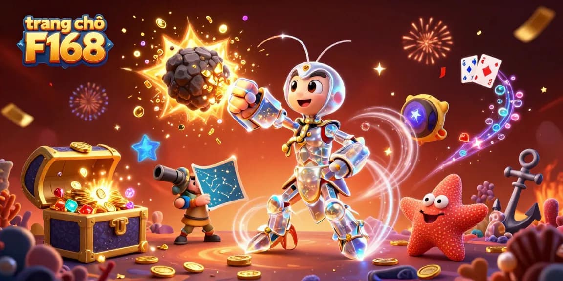 Embark on a thrilling adventure at trang chủ F168, where samurai mantis shrimp guides players through a world filled with gold coins and gems.