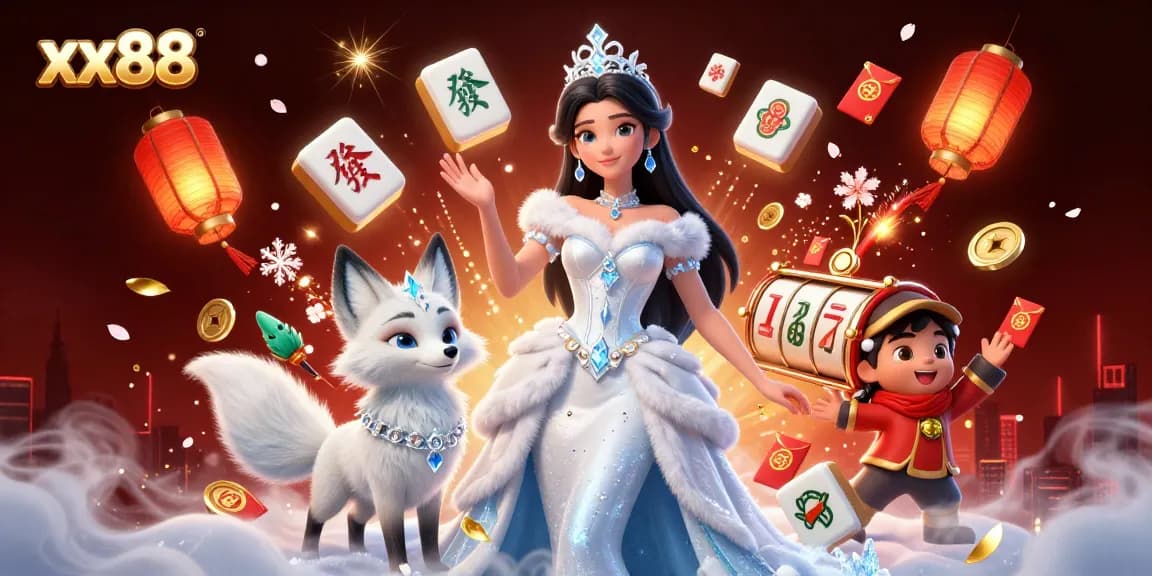 Engage with the exciting world of gambling at xx88, featuring dynamic scenes of luck and winning.