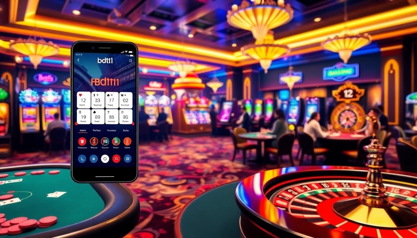 Experience thrilling gameplay with the bdtk1 app amidst an exciting casino atmosphere filled with vibrant games.