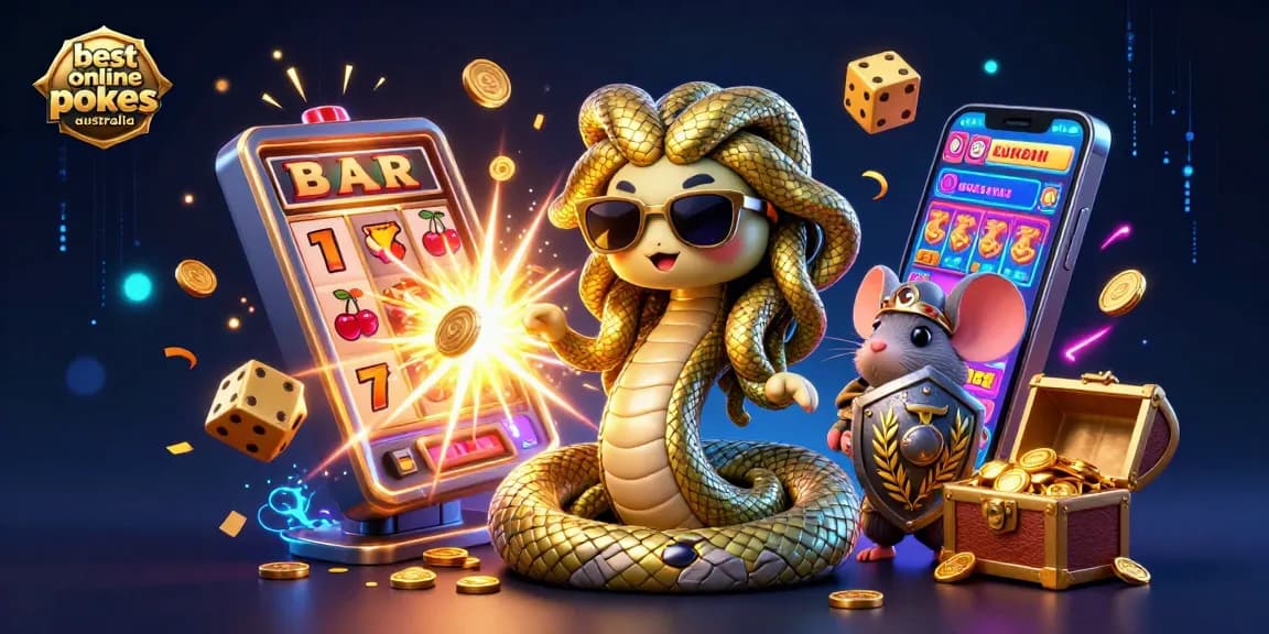 Spin and win with Medusa and more in the best online pokies australia, showcasing exciting slot action.