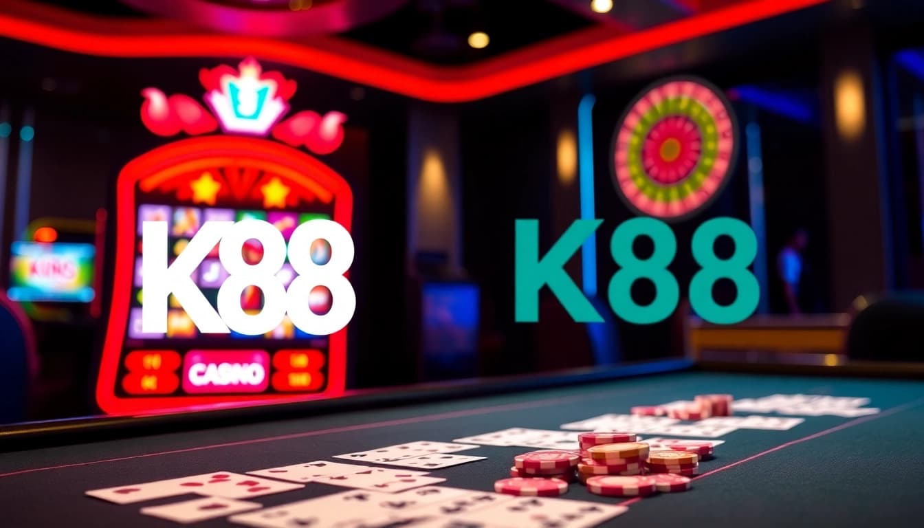 Experience thrilling online gambling at K88 with exciting casino games and vibrant visuals.