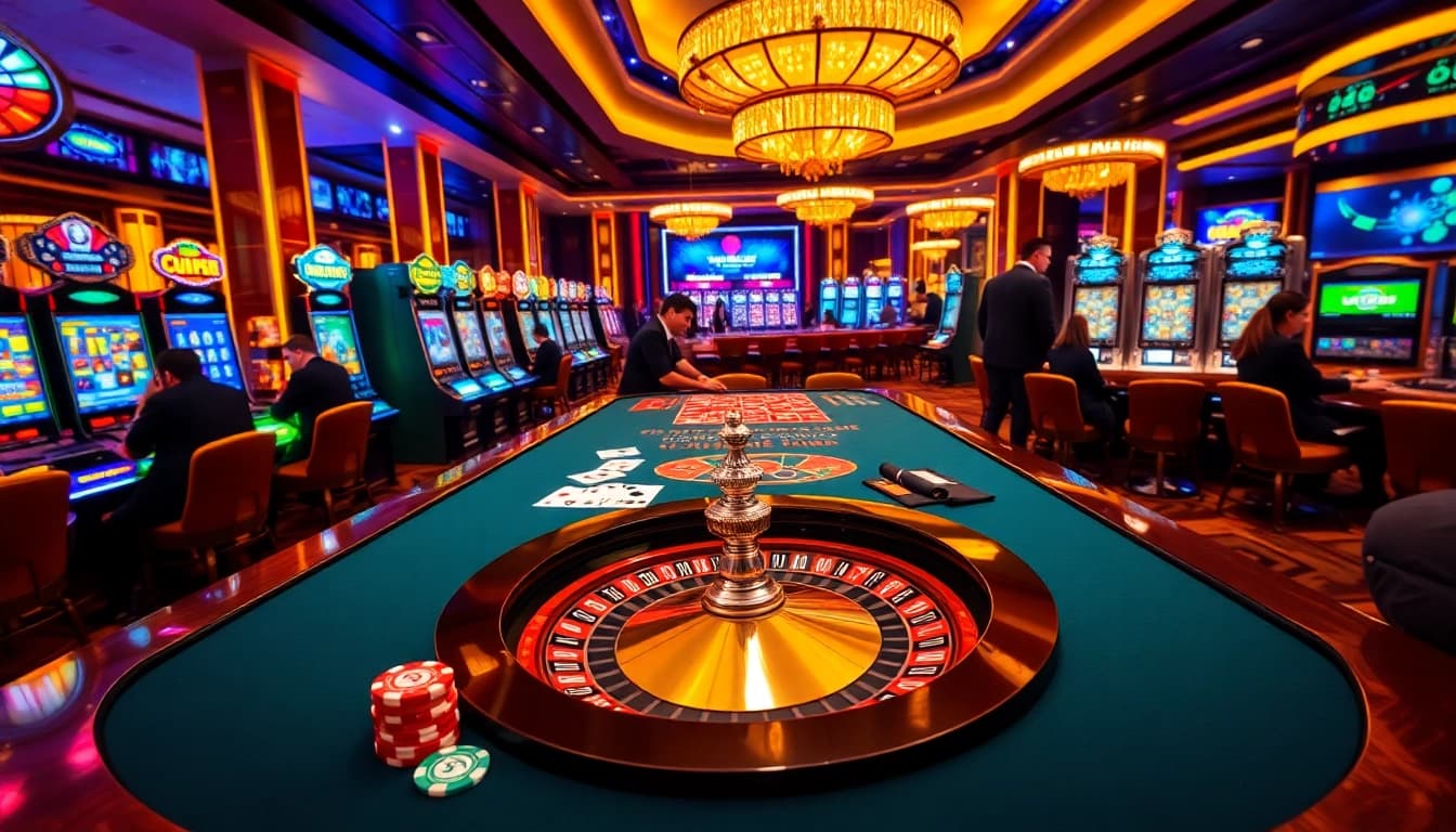 Engaged gamblers enjoying the thrilling atmosphere of uu8888's casino gaming experience
