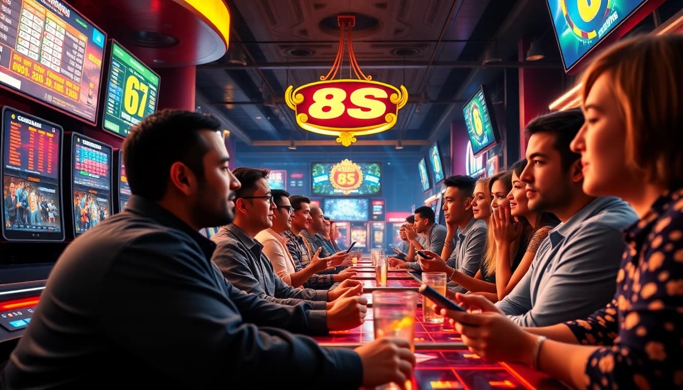 Experience the thrilling world of online gambling at 8S, featuring vibrant games and a dynamic atmosphere.