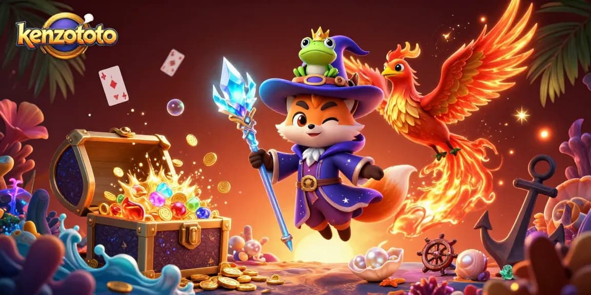 Immerse yourself in kenzototo's vibrant casino world filled with wizardry and excitement.