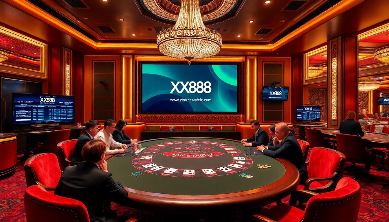 Experience high-stakes Baccarat at XX88.us, where players engage in thrilling casino action.