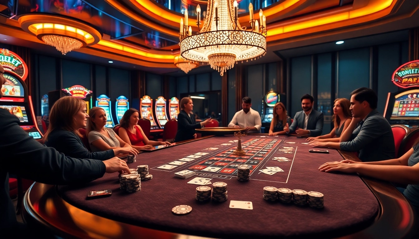 Experience thrilling gameplay with exciting features of https://jun88site.com/ in a vibrant casino setting.
