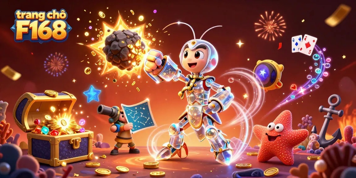 Embark on a thrilling adventure at trang chủ F168, where samurai mantis shrimp guides players through a world filled with gold coins and gems.