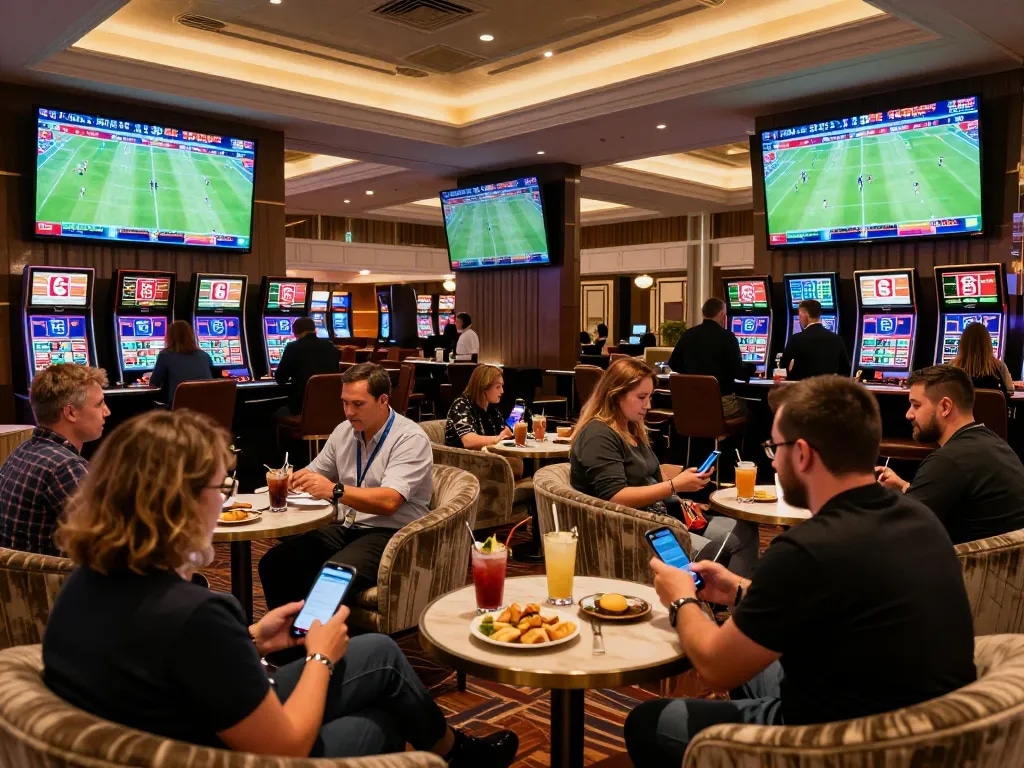 Experience the excitement of go8 sports betting with live updates and luxurious lounge setting