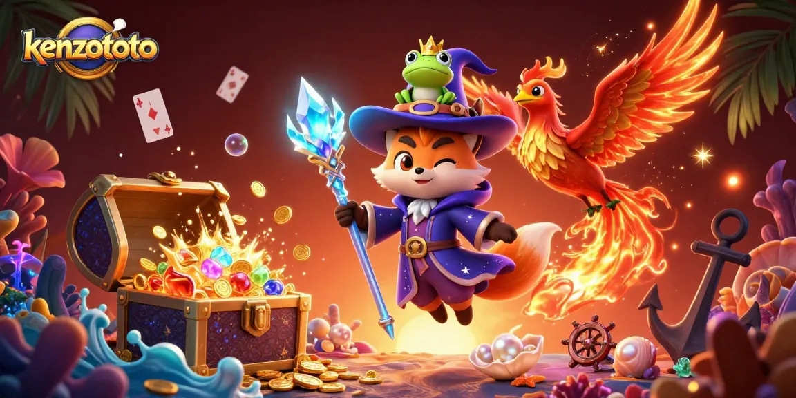 Immerse yourself in kenzototo's vibrant casino world filled with wizardry and excitement.