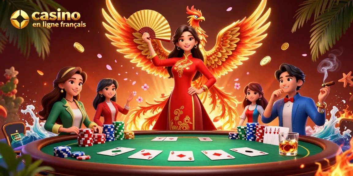 Participez à des jeux de premier ordre au casino en ligne français remplis de personnages vibrants et d'éléments de casino dynamiques.