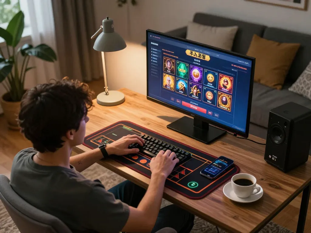 Engaging in strategic betting with an online 주소모음 from the comfort of home.