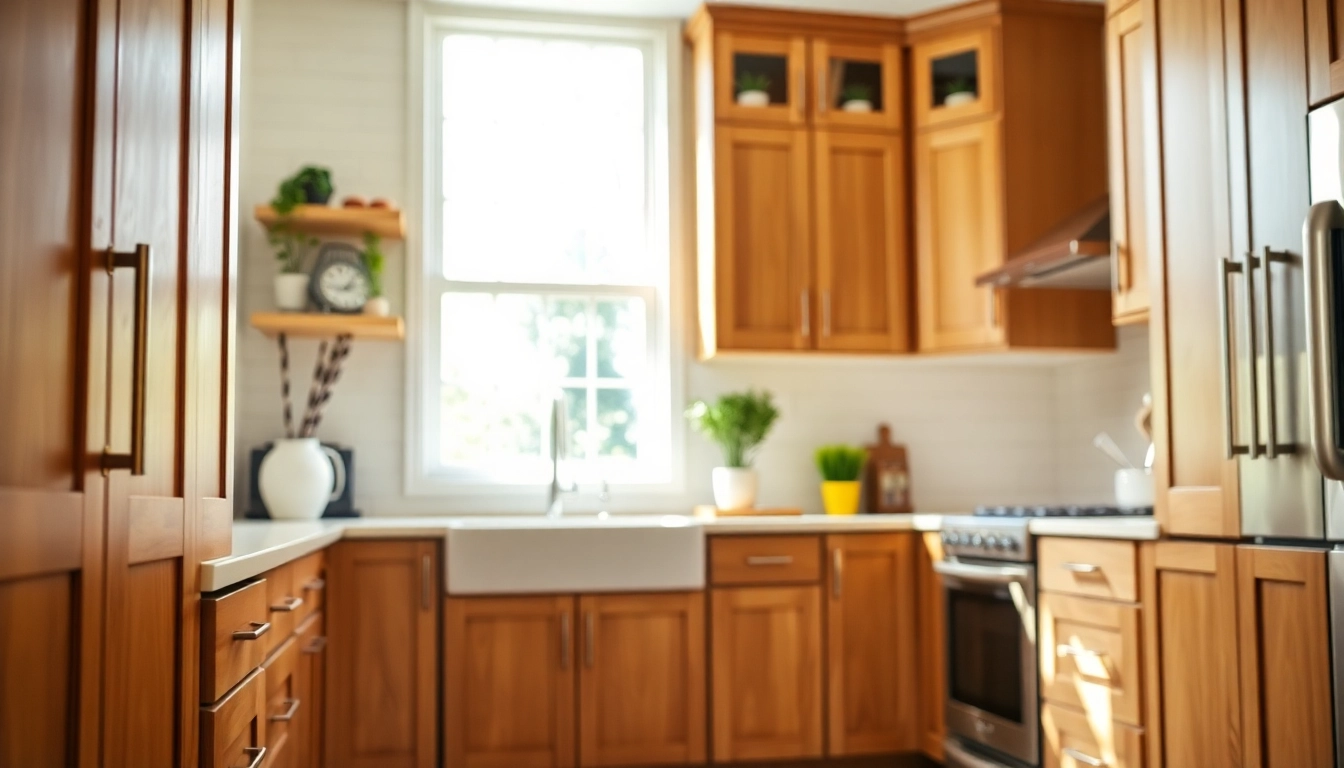 Cabinet Refacing Saint Petersburg FL enhancing a kitchen with beautifully refaced cabinets and modern hardware.
