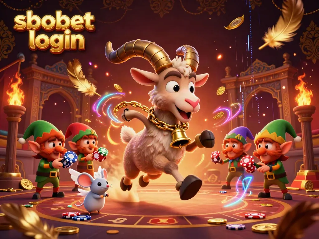 Join the sbobet login adventure with a Krampus goat and festive gaming chaos!