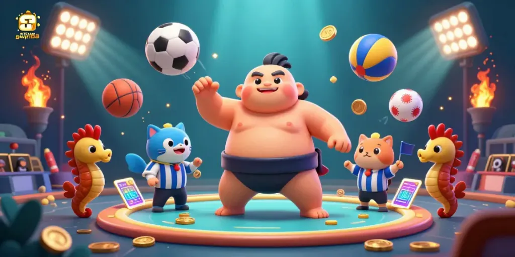 Gambarkan pengalaman casino situs gwp168 dengan ikan fugu dan acara taruhan yang meriah.