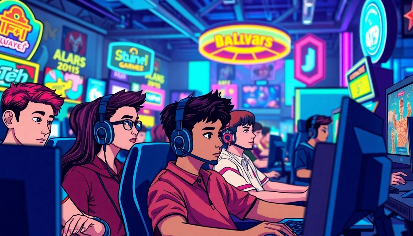 Engaging players experiencing the thrill of AT99娛樂 in a lively gaming environment.