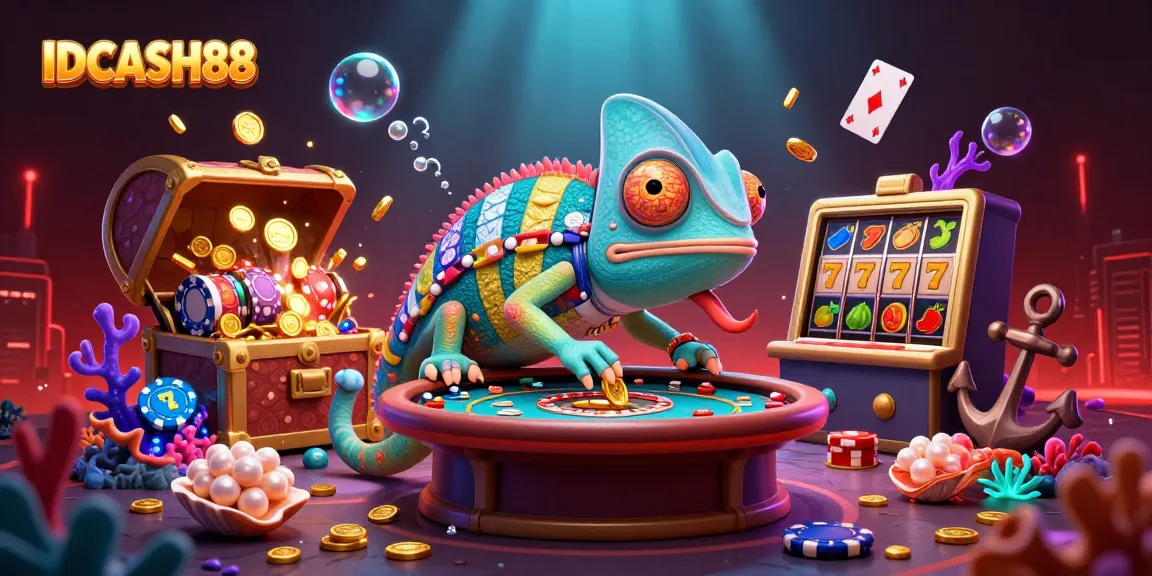 Experience thrilling gameplay at IDCASH88 with vibrant visuals and interactive elements in the casino scene.