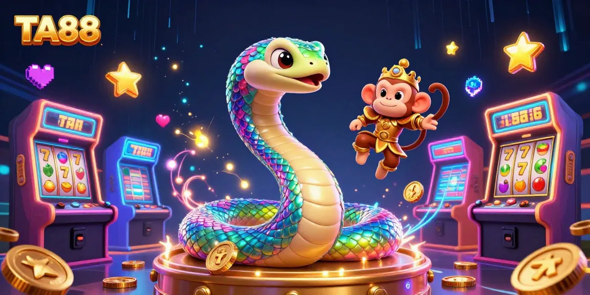Join the excitement at TA88, where vibrant casino elements bring gaming to life in this dynamic 3D scene!