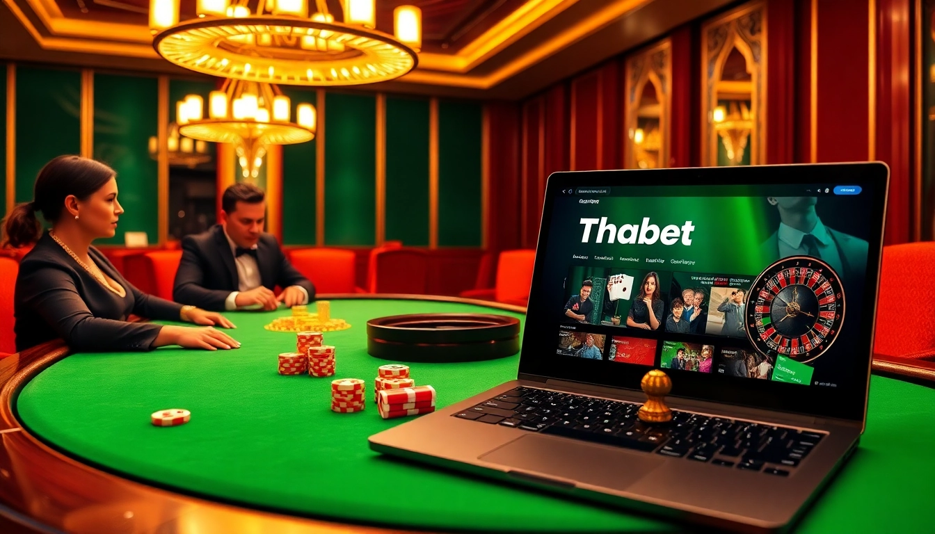 Experience high-stakes gaming with https://thabet1.net/ displaying thrilling casino action and luxury.