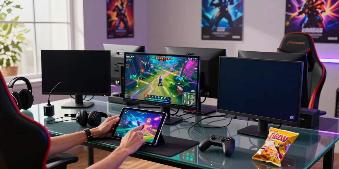 Engaged user exploring ORION88 APK in vibrant gaming setup with colorful graphics.