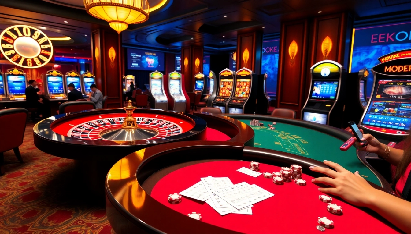 Experience thrilling online gaming at https://ek333pro.com/ with vibrant casino tables and exciting betting action.