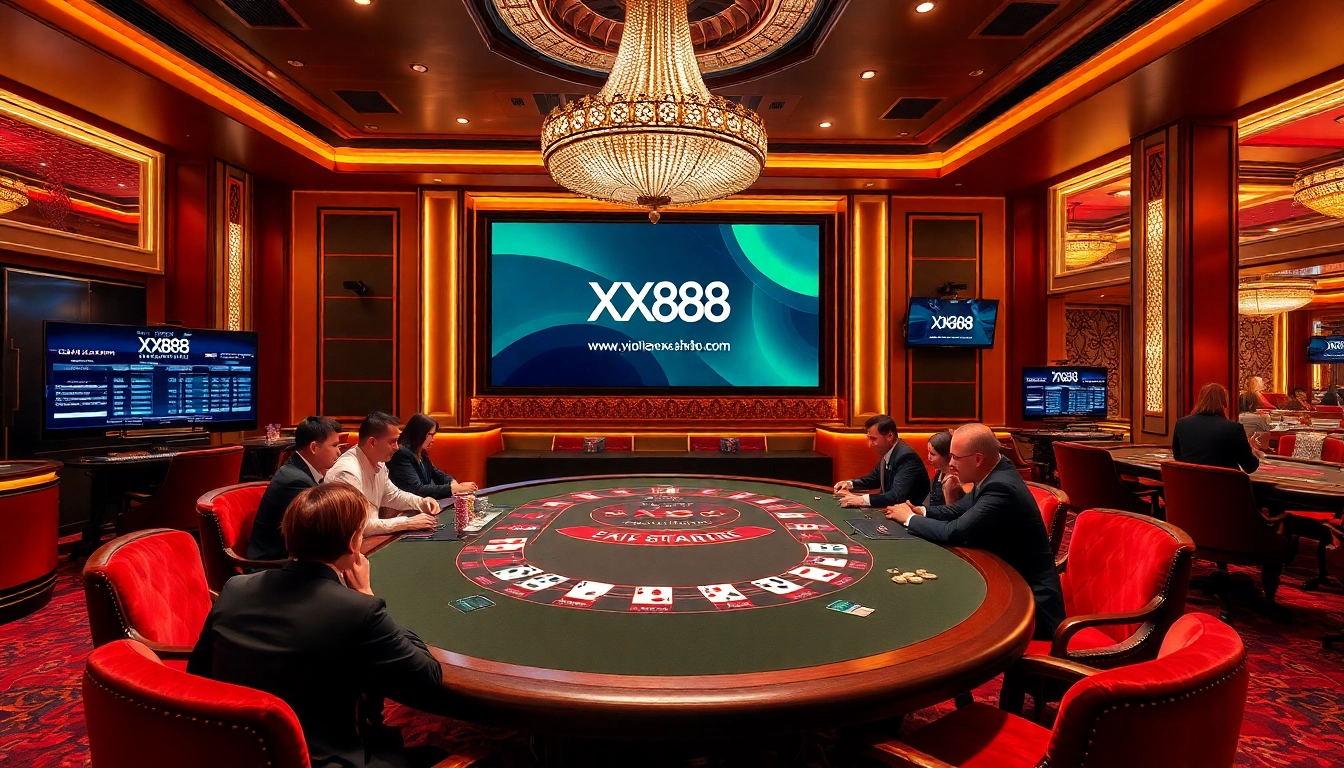 Experience high-stakes Baccarat at XX88.us, where players engage in thrilling casino action.