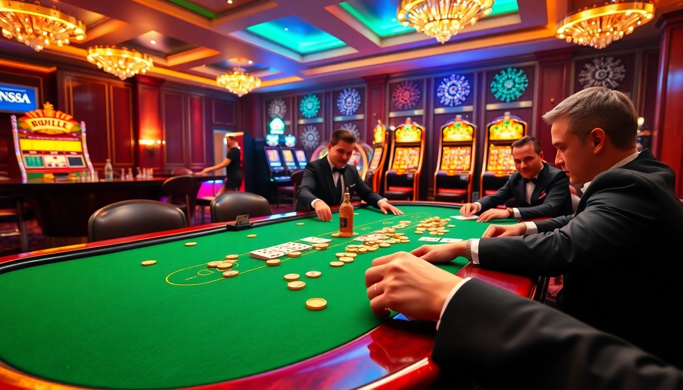 Engage in thrilling poker action at https://nk88.sa.com/ with elegant players and vibrant casino ambiance.