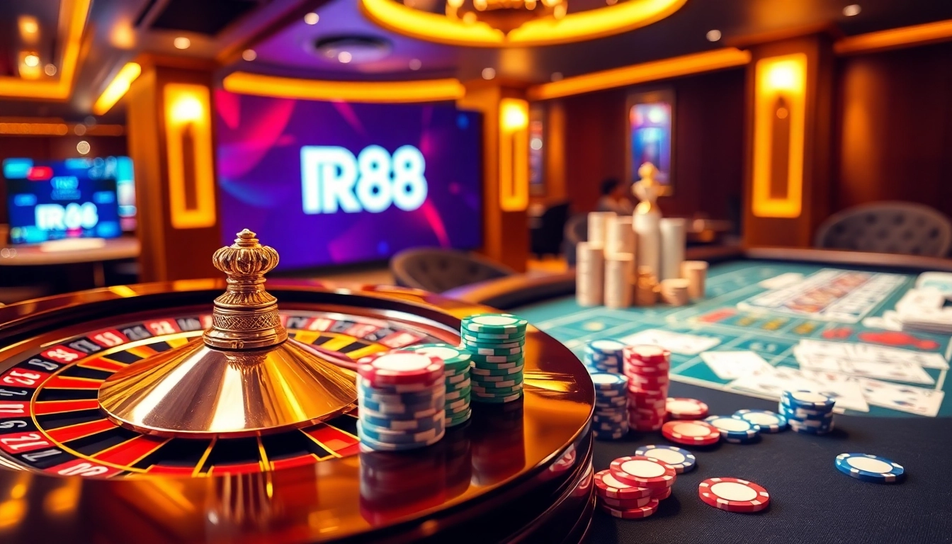 Experience the thrill of RR88 at a luxurious casino with high-stakes gaming elements.